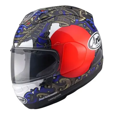 Arai RX-7V Evo Samurai Casco, rosso-blu, dimensione per uomo