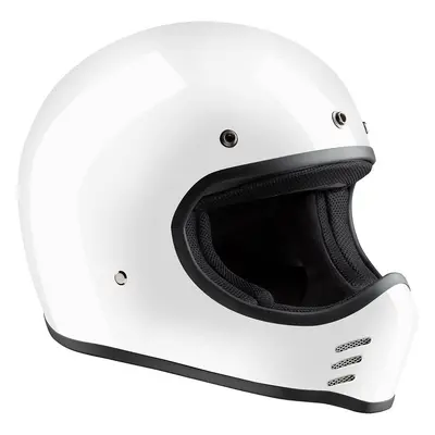 Bandit HMX-ECE Casco da moto, bianco, dimensione per uomo