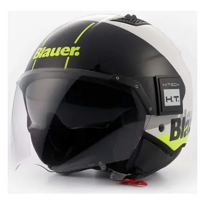 Blauer BET Urban Casco Jet, nero-bianco-giallo, dimensione per uomo