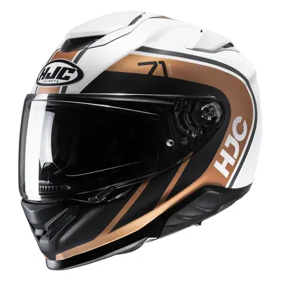 HJC RPHA 71 Mapos Casco, nero-bianco-bronzo, dimensione per uomo