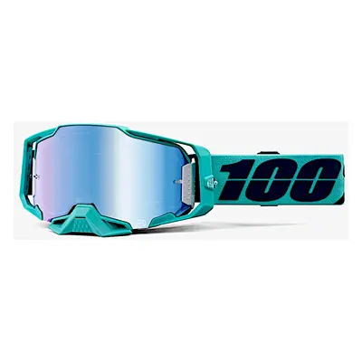 100% Armega Esterel Occhiali da motocross, turchese-blu per uomo