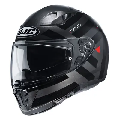 HJC i70 Watu casco, nero-grigio, dimensione per uomo