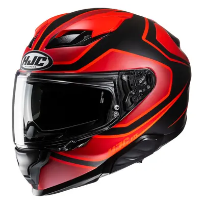 HJC F71 Idle Casco, nero-rosso, dimensione per uomo