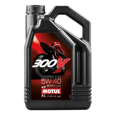 MOTUL Olio motore 300V FACTORY LINE ROAD, 5W-40 4T, 4L, dimensione