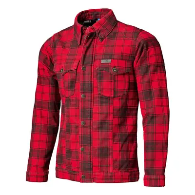 Held Woodland Camicia da moto, nero-rosso, dimensione per uomo