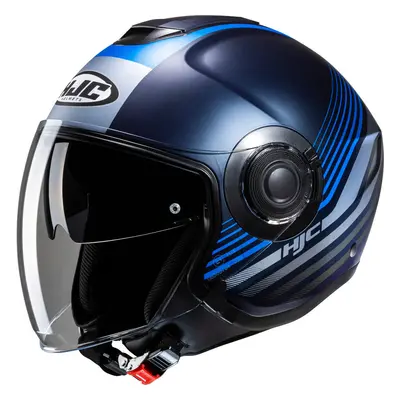 HJC i40N Dova Casco Jet, blu-argento, dimensione per uomo