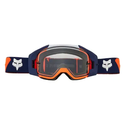 FOX Vue Core Occhiali da motocross, blu-arancione per uomo