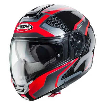 Caberg Levo Sonar Casco, nero-rosso, dimensione