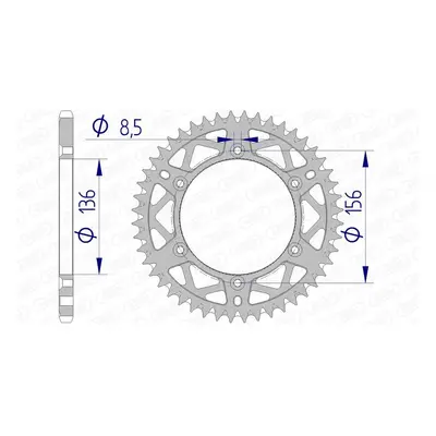 AFAM Corona in alluminio Ultra-Light anti-fango 15206 - 520