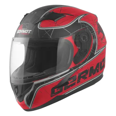 Germot Dekor Bambini casco, nero-rosso, dimensione