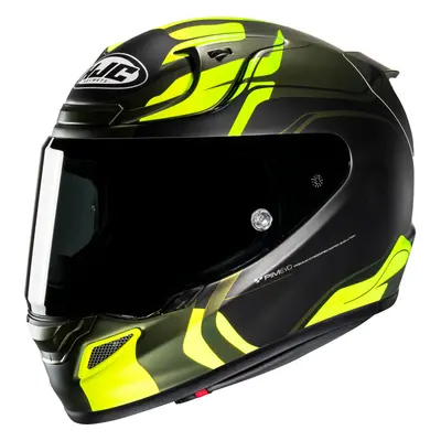 HJC RPHA 12 Lawin Casco, nero-giallo, dimensione per uomo