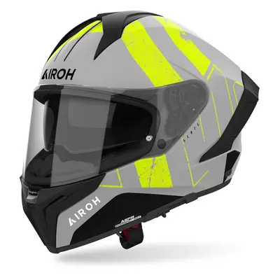 Airoh Matryx Scope Casco, grigio-giallo, dimensione per uomo