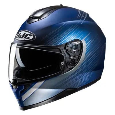 HJC C70N Sway Casco, blu-argento, dimensione per uomo