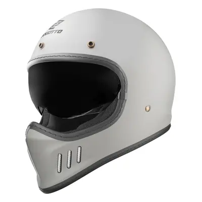 Bogotto FF980 Casco Caferacer Cross, grigio, dimensione per uomo