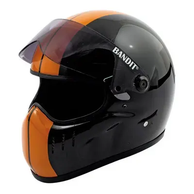 Bandit XXR Race Casco da moto, nero-arancione, dimensione per uomo