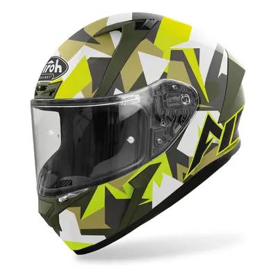 Airoh Valor Army Casco, grigio-giallo, dimensione per uomo