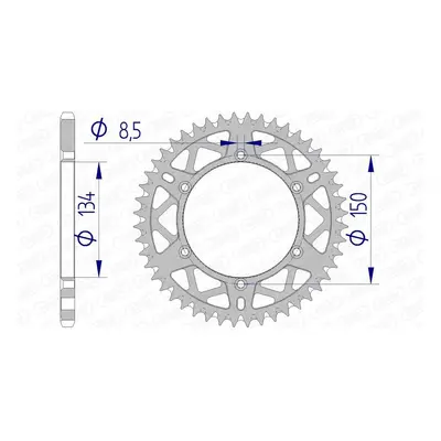 AFAM Corona ultraleggera in alluminio anti-fango 17206520