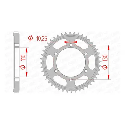 AFAM Corona standard in acciaio 12813 - 530