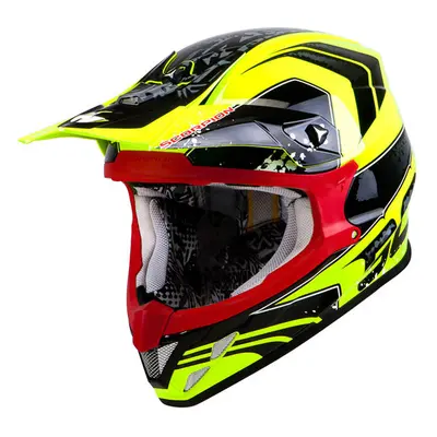 Scorpion VX-20 Air Quartz Casco cross, giallo, dimensione per uomo