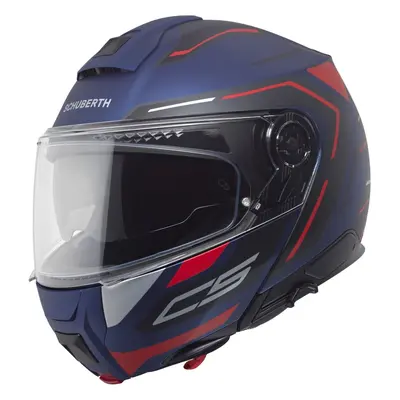 Schuberth C5 Omega Casco, rosso-blu, dimensione per uomo