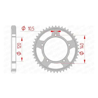 AFAM Corona standard in acciaio 86603 - 530