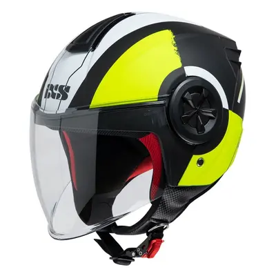 IXS 2.0 Casco Jet, nero-giallo, dimensione per uomo