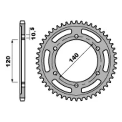 PBR Corona Acciaio Standard C45 498 - 530