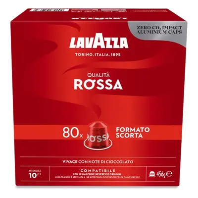 Lavazza Capsule Compatibili Nespresso Qualità Rossa, 80 Capsule