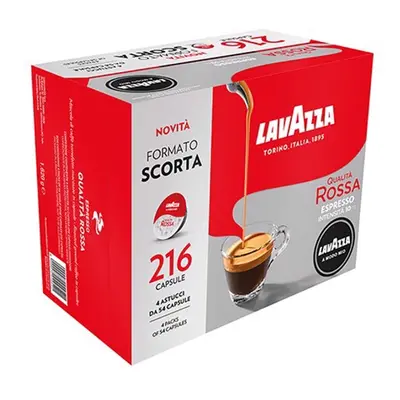 Lavazza Qualità Rossa 216 pz Capsule originali caffè per macchine da caffe a Modo Mio