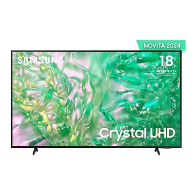 Samsung TV Crystal UHD 4K 55” UE55DU8070UXZT Smart TV Wi-Fi Black 2024, Processore Crystal 4K, 4