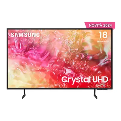 Samsung TV Crystal UHD 4K 50” UE50DU7170UXZT Smart TV Wi-Fi Black 2024, Processore Crystal 4K, 4