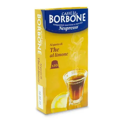 Caffe Borbone Capsule per Nespresso Tè al gusto di limone Capsule di tè 10 pz