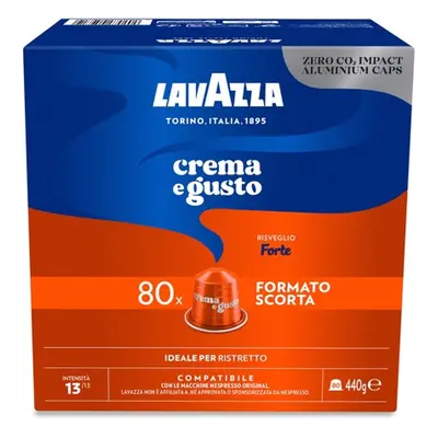 Lavazza Capsule Compatibili Nespresso Crema e Gusto Forte, 80 Capsule