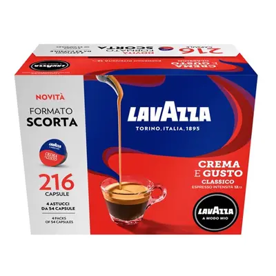 Lavazza A Modo Mio Crema e Gusto, 216 Capsule