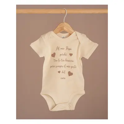 Body Collezione Stampa Dediche Speciali Crema / 12-18 M