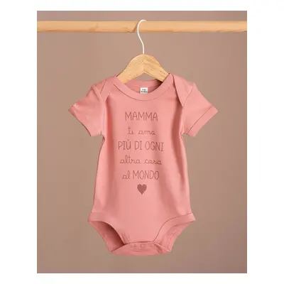 Body Collezione Stampa Dediche Speciali Rosa Antico / 0-3 M