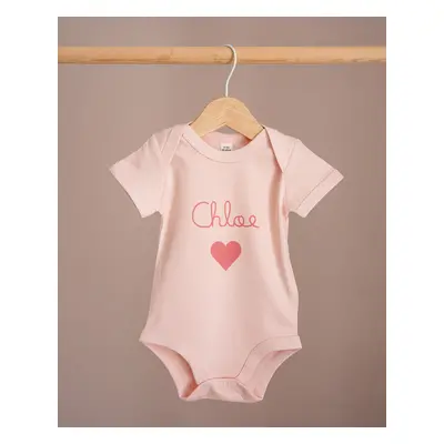 Body Stampa Collezione Nome Personalizzato 12-18 M / Rosa Baby