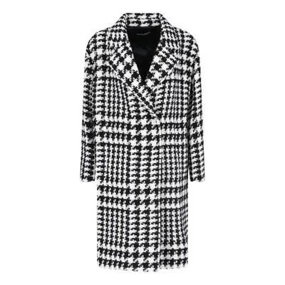 Dolce & Gabbana Cappotto Midi Pied De Poule