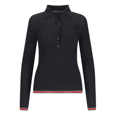 Gucci Polo In Maglia Dettaglio "Web"