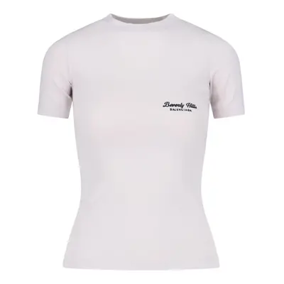 Balenciaga T-Shirt In Jersey Stretch "Beverly Hills"