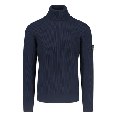 Stone Island Maglione A Collo Alto Logo