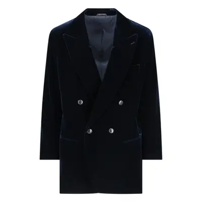 Giorgio Armani Blazer Doppiopetto In Velluto