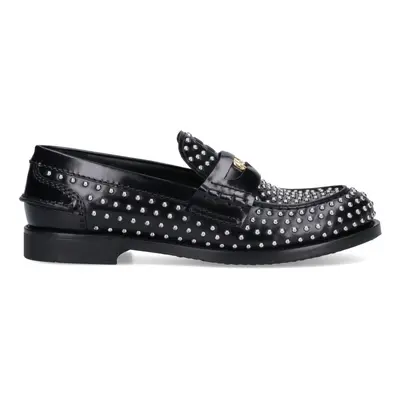 Miu miu Mocassini Con Borchie "Penny Loafers"