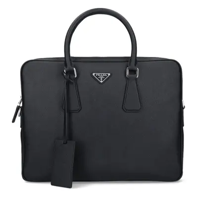 Prada Borsa Da Lavoro Logo