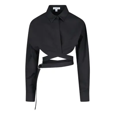 Alaïa Camicia Incrociata Crop