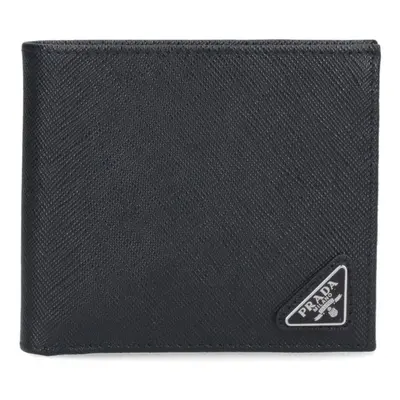 Prada Portafoglio Bifold Logo