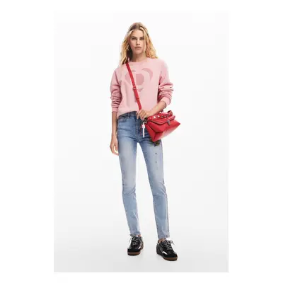 Pantaloni di jeans rosa