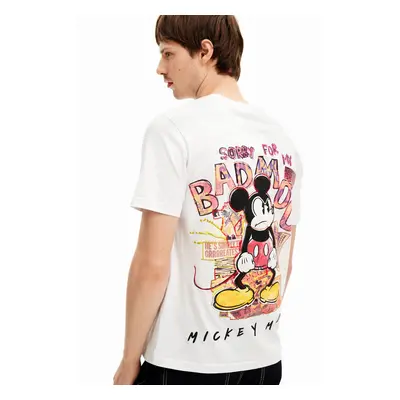 Maglietta a manica corta con Mickey Mouse e frase.