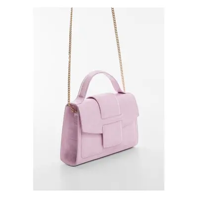 MANGO - Borsa falda catena viola chiaro/pastello - Taglia unica - Donna