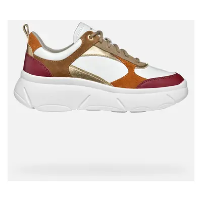 GEOX Scarpe Nebula 2.0 X Donna Bianco/cognac